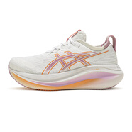 亞瑟士（asics）GEL-NIMBUS 27女子跑步鞋減震透氣回彈鞋 白色/紫色 35.5