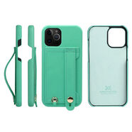 花虎（HANATORA）花虎適用iPhone14promax手機殼可插卡蘋(píng)果13女卡包12保護套支架式 淺綠 iPhone8Plus