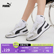 彪馬（PUMA）【復古跑鞋】緩震透氣薄底鞋休閑鞋男女運動鞋R78 373117 白-淺灰-黑色-02 42