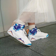 耐克（NIKE）Air Jordan7 AJ7 GS Chlorine Blue白藍幾何女款籃球鞋442960-100 442960-100 36.5