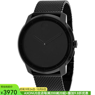 摩凡陀（Movado）經(jīng)典男士手表 北歐極簡主義黑色石英表瑞士表44mm生日禮物3600261 Black 44mm 男表