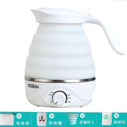 語(yǔ)森憶可折疊水壺旅行便攜式電熱小型迷你自動(dòng)斷電小壓縮旅游燒水壺 1L 升級版+轉換器1+折疊水杯1個(gè)