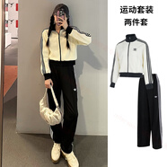 阿迪達斯 阿迪達斯三葉草立領(lǐng)外套女款套裝2025秋季時(shí)尚休閑立領(lǐng)外套直筒 針織套裝/主圖款/三葉草 A2XS