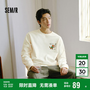 森馬（Semir）長袖T恤男秋冬涂鴉印花情侶裝肌理感內(nèi)搭2025打底衫109725101202