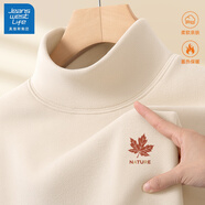 JEANSWEST LIFE真維斯男士?jì)却畲虻咨?025新款高領(lǐng)雙面絨上衣男德絨保暖打底衫男