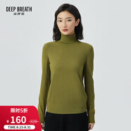 哥弟真的好女裝高領(lǐng)蔥紗羊毛打底針織衫女A300975 草木綠 L (4碼)
