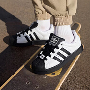 阿迪達斯（adidas）男女鞋三葉草板鞋戶(hù)外運動(dòng)鞋子情侶金標小白鞋學(xué)生時(shí)尚百搭休閑鞋 KK4473/黑白/貝殼頭 40.5