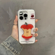 天啟世紀立體蘋(píng)果梨子折疊支架適用iPhone16e蘋(píng)果15/14手機殼13創(chuàng  )意華為nova11榮耀200趣味s17小米Appleopp 紅色蘋(píng)果核GH-奶油IMD+蘋(píng)果折疊支架 OPPO A72 5G