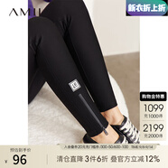 AMII開(kāi)學(xué)季換新裝2025冬季新款休閑彈力高密度斜紋修身內(nèi)里磨毛拉鏈百 黑色 160/68A/M