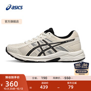 亞瑟士ASICS女鞋舒適透氣跑步鞋緩震回彈跑鞋運動鞋 GEL-CONTEND 4 米白色/黑色 39