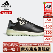 阿迪達(dá)斯 （adidas）高爾夫球鞋男士REBELCROSS無(wú)釘新款golf舒適休閑運(yùn)動(dòng)鞋 GV9772 一號(hào)黑/黃 綠/棕色 無(wú)釘 39 （UK6.5）