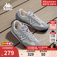卡帕（Kappa）背靠背運(yùn)動(dòng)鞋男女2025秋季新款輕便跑步鞋休閑德訓(xùn)鞋子K0FY5MM25 奶酪白/銘綠色-0124 37