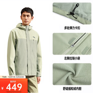安踏三合一防潑水外套丨梭織運動外套男加絨戶外登山服上衣兩件套