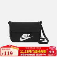 耐克（NIKE）男女斜挎包 單肩包手提包拎包旅行包休閑包CW9300-010黑