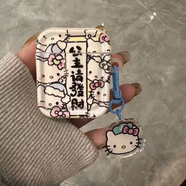 TKHE星星兔子真無(wú)線(xiàn)藍牙耳機迷你雙耳運動(dòng)跑步華為OPPO/vivo蘋(píng)果通用 M公主請發(fā)財凱蒂貓藍牙耳機+耳機套