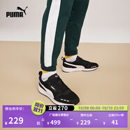 彪馬（PUMA）【復古跑鞋】緩震透氣薄底鞋休閑鞋男女運動(dòng)鞋R78 373117 黑色-白-01 39