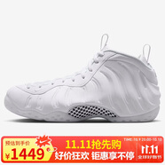 耐克NIKE男子籃球鞋 白噴 AIR FOAMPOSITE ONE運動鞋HJ5195-100白41