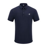 夏季高爾夫短袖男高彈透氣速干Polo衫T恤golf男裝服裝男上衣 SY0015短袖藏青色 S S