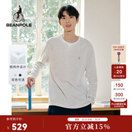 beanpole【新品】  2025秋冬男士假兩件疊穿時(shí)尚通勤長(zhǎng)袖T恤衫 亮灰色 S 170/88A