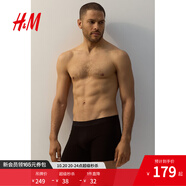 H&M男士?jī)?nèi)褲5件裝秋季柔軟彈力松緊腰平角內(nèi)褲1070271 黑色 均碼 175/110