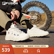 斐樂（FILA）FUSION 斐樂潮牌籃球鞋女鞋低幫籃球文化鞋復古休閑鞋老爹鞋 燕麥色-T12W941206AOM 36.5