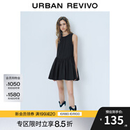 UR2025夏季新款女裝法式多系帶無(wú)袖連衣裙UYY750053 黑色 (袖口偏大) XS