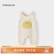 babylove寶寶背帶褲春秋外穿連體褲超萌可愛休閑長褲洋氣嬰兒褲子