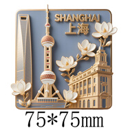 IGIFTFIRE上海文創(chuàng  )冰箱貼城市旅游景點(diǎn)打卡周邊國風(fēng)裝飾品送朋友紀念伴手禮 上海-滬韻風(fēng)華(正版單品)