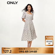 ONLY氣質(zhì)復(fù)古字母滿印方領(lǐng)中長款連衣裙女|123207085 H0Z 實(shí)驗(yàn)室印花 S (160) 80A