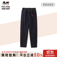 瑁恩·瑁愛(ài)斷碼特價(jià)金鉆絨雙層打底褲秋冬兒童加絨加厚保暖褲火山巖 06#冬日戀歌(黑色) 130 建議身高120cm左右