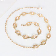 疆新疆敦煌旅游穿搭衣服埃及摩洛哥迪拜異域風(fēng)沙漠度假抹胸白色長裙 仿珍珠腰帶(不退不換) M