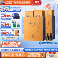 洋河海之藍旗艦版520mL 2瓶裝 綿柔型白酒 42度 520mL 4瓶 兩提裝