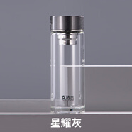 清水（SHIMIZU）?單層玻璃杯杯杯防燙 8791 星耀灰400ml
