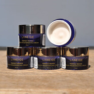 LANEIGE蘭芝致美緊顏青春水乳套裝精華修護霜眼霜補水保濕緊致套裝 5瓶致美青春修護霜8ml
