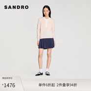 SANDRO2025春夏新款女裝法式氣質(zhì)簡(jiǎn)約裸色針織毛衣上衣SFPPU02505 151/裸色 XS
