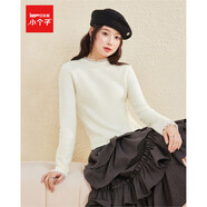 IEF/愛(ài)依服2025冬季新款法式溫柔通勤風(fēng)蕾絲拼接加絨百搭毛織上衣