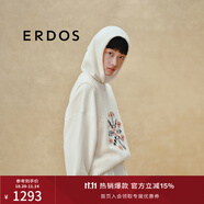 ERDOS 雪花提花背心圓領(lǐng)厚款疊穿針織毛衣圣誕女套衫羊絨衫 白 175/92A/XL