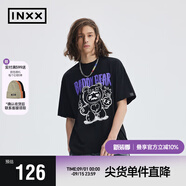 英克斯（inxx）Standby潮牌shinwoo聯(lián)名印花男女同款短袖T恤XME2010929 黑色 M