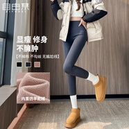 自由系打底褲女2025秋季新款羊駝絨加絨加厚鯊魚(yú)褲高腰提臀可外穿瑜伽褲