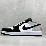 耐克（NIKE）AJ1低幫籃球鞋黑白熊貓影子灰煙灰男女情 AJ1-灰黑白 40
