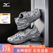 美津濃（MIZUNO）【RACER S】軟底輕便運動跑步鞋男女同款緩震透氣休閑慢跑鞋 24/野鴿灰 42.5 (275mm)