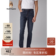 暇步士（Hush Puppies）男裝秋冬男士直筒寬松牛仔褲 055中藍2 38