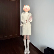 小紅書(shū)爆款小香白女裝2025新款秋冬裝全套背心裙 高領(lǐng)打底+背心裙[套裝][miu里miu 40/45kg/S 均碼