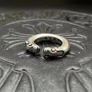 克羅心潮款開(kāi)口戒指泰銀做舊復古嘻哈情侶對戒朋克小眾感男士中古 CJ063 6號