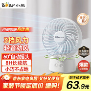 小熊（Bear）電風(fēng)扇 風(fēng)寶 辦公室桌面風(fēng)扇小型迷你便攜usb充電小風(fēng)扇宿舍戶(hù)外露營(yíng)臺式搖頭電扇伴侶DFS-C05L5