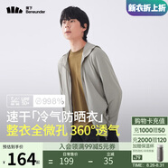 蕉下（beneunder）防曬衣男薄外套防紫外線(xiàn)透氣戶(hù)外釣魚(yú)休閑高彈春夏AS10524灰L