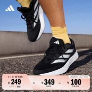 adidas DURAMO RC訓練備賽輕盈體測跑鞋男女阿迪達斯官方 黑色/白色   36
