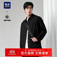 HLA海瀾之家?jiàn)A克男POWER YOUNG系列翻領(lǐng)格紋外套男秋季