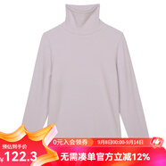 雲(yún)上生活秋冬復(fù)古休閑磨毛暖絨打底衫溫暖內(nèi)搭長袖高領(lǐng)T恤T6676F 霧灰紫 M
