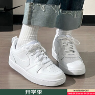 耐克（NIKE）女鞋 2025新款夏季時(shí)尚潮流休閑鞋輕便舒適低幫板鞋子大童鞋 純白-100 37.5